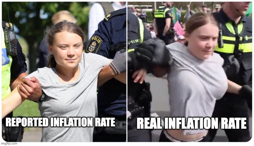 . 4 d= - 2LE ¢ = y: wv 1 4
- P1a , 8REPORTED INFLATION RATE REAL INFLATION RATE