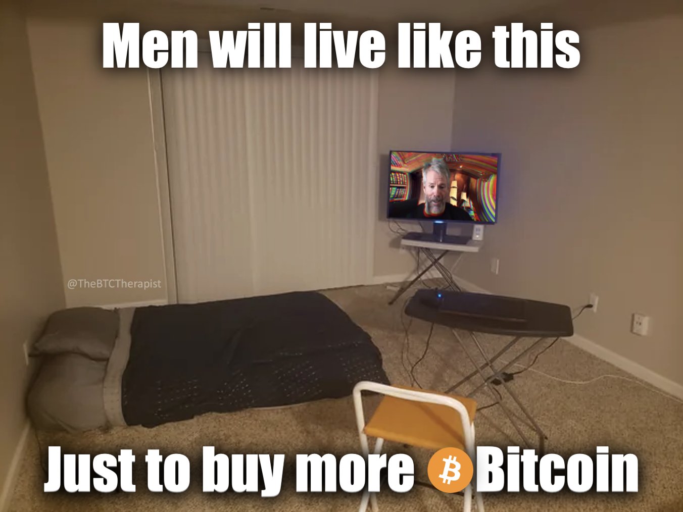 Men will live like this
&@The TCTherapist | | § :
Just to buy more @BitcoinP