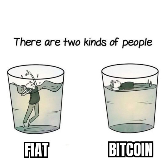 Ther e are two kinds of people
FIAT] BITCOI
